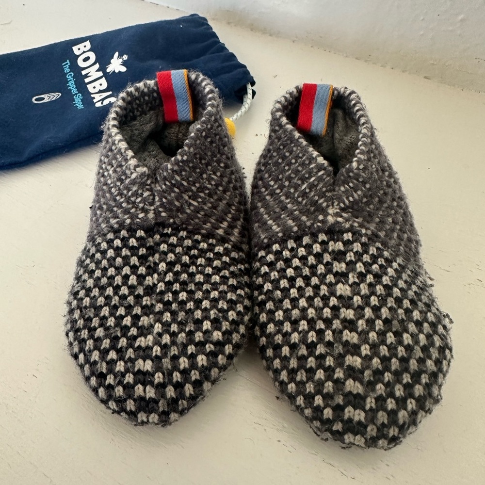 Bombas Toddler Knit Gripper Slippers